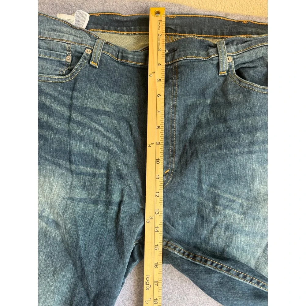 Levi's 559 Relaxed Straight Mens Jeans Medium Wash Blue Denim Whiskered Casual